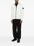 Stone Island zip-up logo-patch sweatshirt
