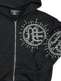 Mixed Emotion Eclipse rhinestone-embellishment hoodie