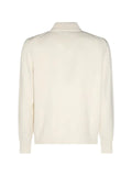 Malo cashmere long-sleeve polo-collar sweater
