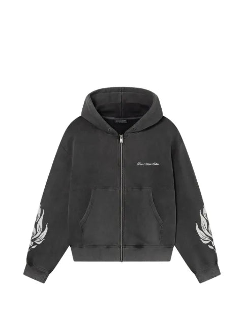 Don't Waste Culture Wesandra graphic-print zip-up hoodie