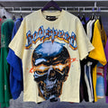 Godspeed T-shirts Star Shock Skull Print Cotton Casual Short Sleeve Men and Women